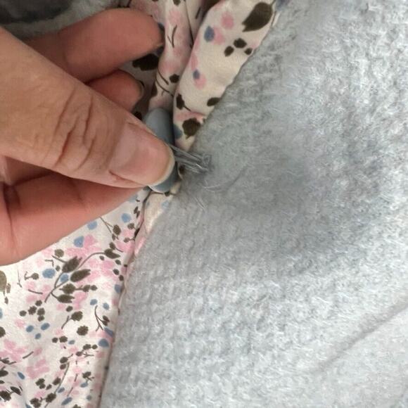 Sanyo Light Blue Double Breasted Wool and Cashmere Blend Pea Coat Women's Size 4 - Picture 10 of 13